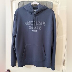 American Eagle Outfitters Men's Blue Hoodie